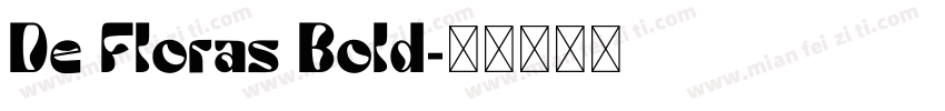 De Floras Bold字体转换
